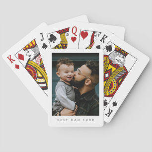 Baraja De Cartas Mejor Papá del Mundo Foto Completa Personalizada