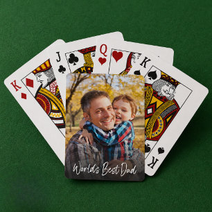 Baraja De Cartas Mejor Papá del Mundo Foto Personalizada