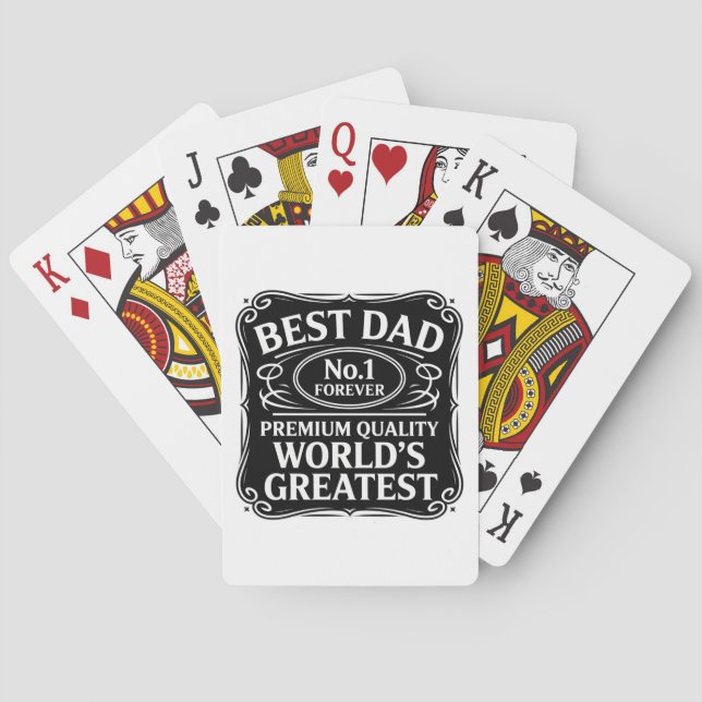 Baraja De Cartas Mejor Papá Nunca (Reverso)