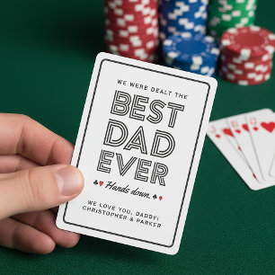 Baraja De Cartas Mejor Papá Personalizado