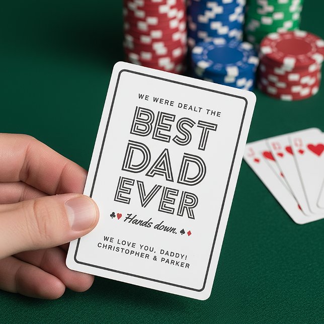 Baraja De Cartas Mejor Papá Personalizado (Subido por el creador)