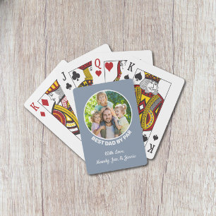 Baraja De Cartas Mejor Papá Por Par Golf Foto Personalizada