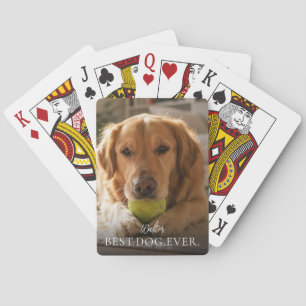 Baraja De Cartas Mejor Perro del Mundo Nombre y Foto de Mascota