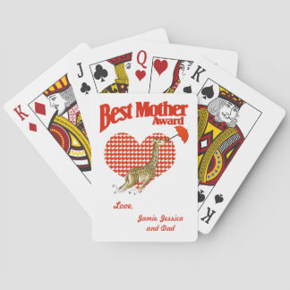 Baraja De Cartas Mejor Premio a la Madre Keepsake