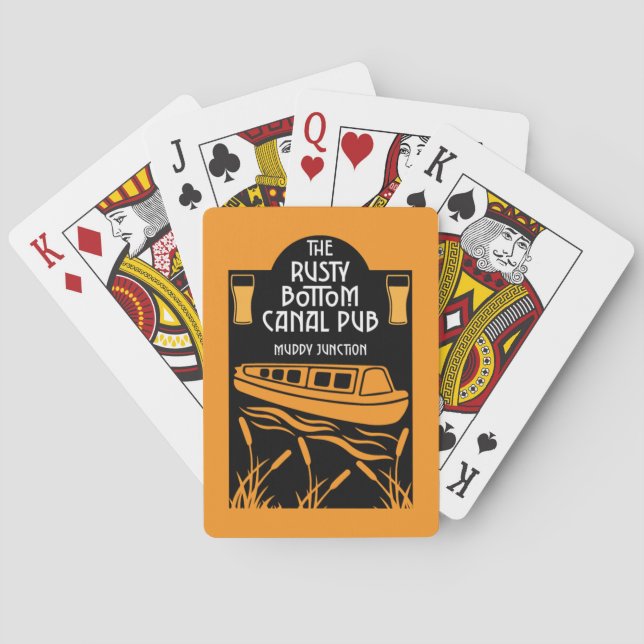 Baraja De Cartas Mejores Pubs de lanchas estrechas (Reverso)