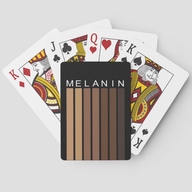 Baraja De Cartas Melanin Shades Gráfico y texto (Reverso)