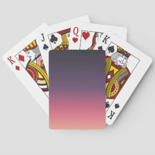 Baraja De Cartas Melocotón moderno simple a la pendiente púrpura