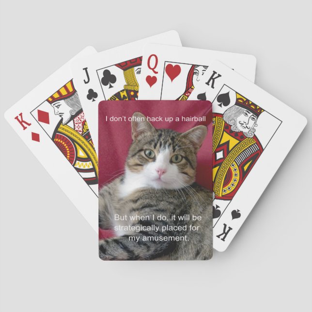 Baraja De Cartas Meme de gato (Reverso)