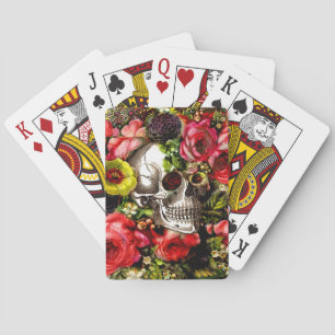 Baraja De Cartas Memento Floral Skull