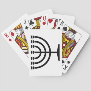 Baraja De Cartas Menorah judía (símbolo del judaísmo)