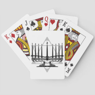 Baraja De Cartas Menorah y estrella