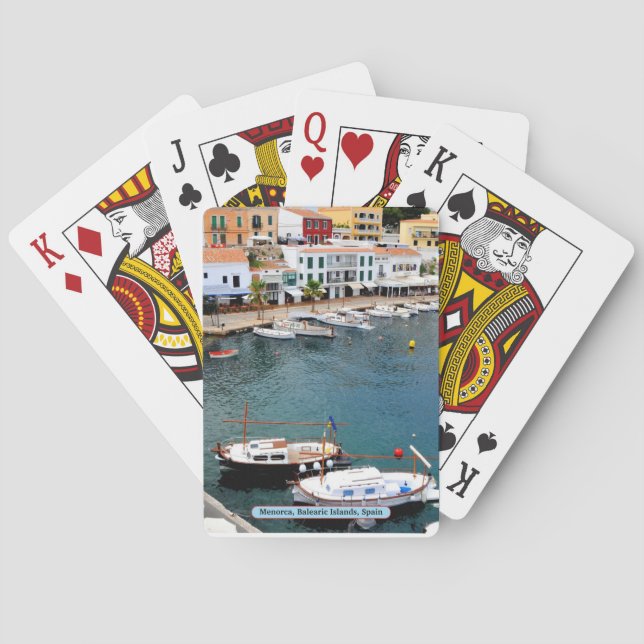 Baraja De Cartas Menorca, Islas Baleares, España (Reverso)