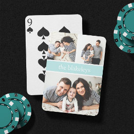 Baraja De Cartas Menta | Collage de fotos de nombre familiar person