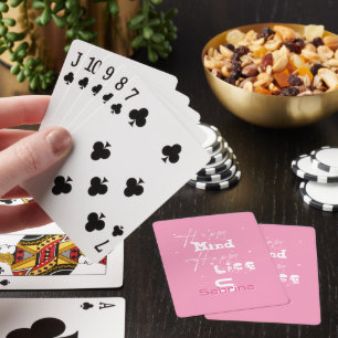 Baraja De Cartas Mente Feliz Vida Feliz Tarjetas de Juego Clásicas 