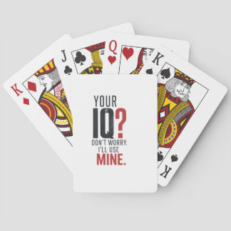 Baraja De Cartas Mente sobre ruido: tipografía sarcástica inteligen