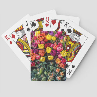 Baraja De Cartas Mercado de Flores Frescas – Floral Vibrante