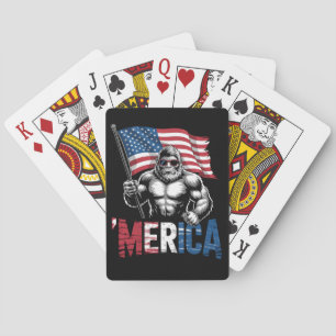 Baraja De Cartas Merica Gran Bandera Estadounidense Patriótica 4 De