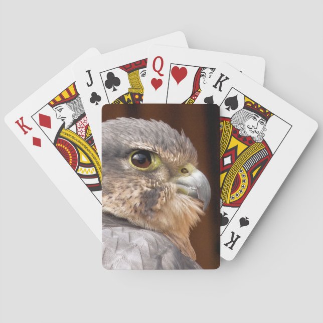 BARAJA DE CARTAS MERLIN FALCON BIRD DE PRESA (Reverso)