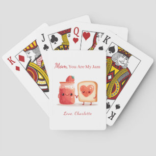Baraja De Cartas Mermelada de Fresa Personalizada y Divertida Regal
