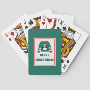 Baraja De Cartas Merry Chreeshmas Penguin Sweater