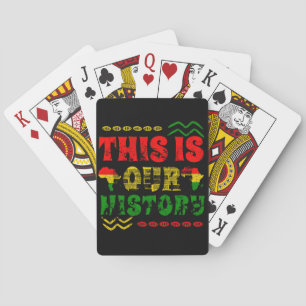Baraja De Cartas Mes de la Historia Negra, afroamericano