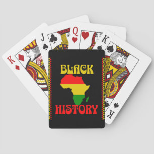 Baraja De Cartas Mes de la Historia Negra, afroamericano