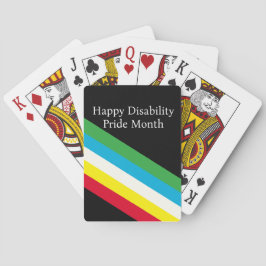 Baraja De Cartas Mes del Orgullo de la Discapacidad Feliz