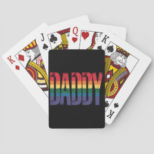 Baraja De Cartas Mes del Orgullo Gay del Papá Día del Padre LGBTQ A