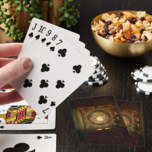 Baraja De Cartas Meta de año nuevo con tema steampunk de SlipperyJo