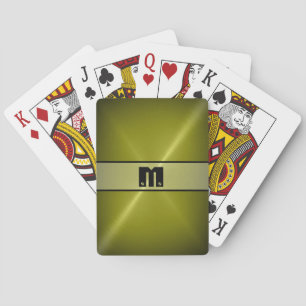 Baraja De Cartas Metal brillante fresco 5 del acero inoxidable