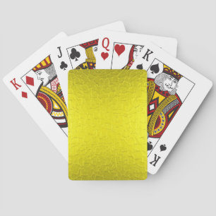 Baraja De Cartas Metálico brillante sin manchas de oro
