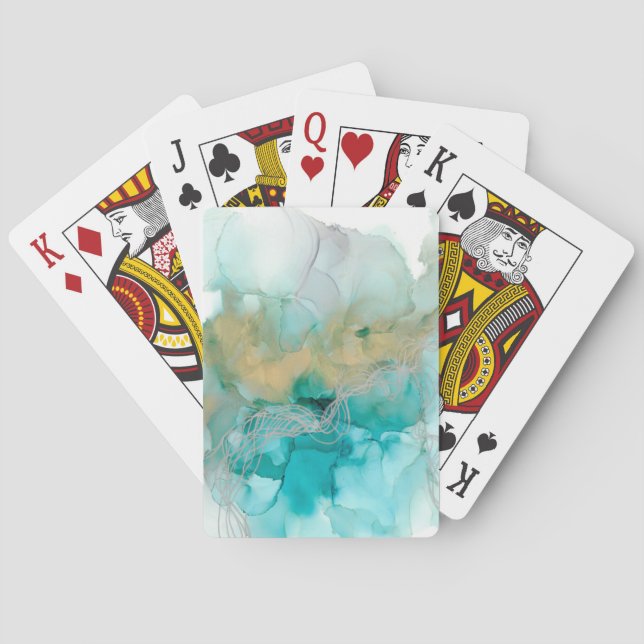 Baraja De Cartas Metálicos entrelazados (Reverso)