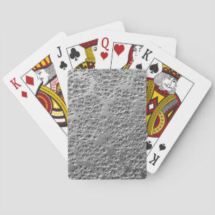 Baraja De Cartas Metalizado de plata dañada