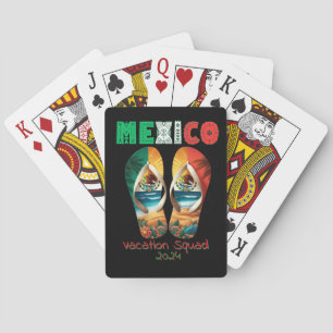 Baraja De Cartas México Flip Flop Vacation Tropical Getaway Design