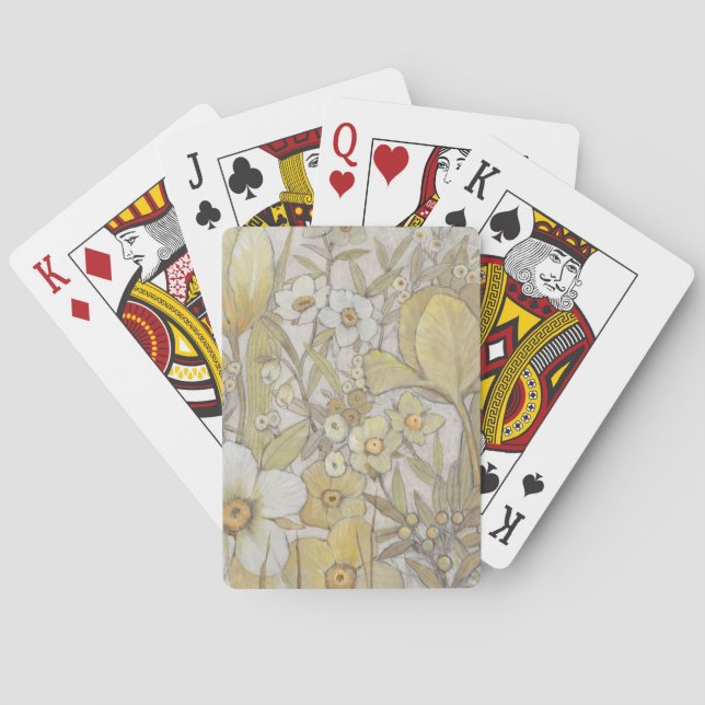 Baraja De Cartas Mezcla Floral (Reverso)