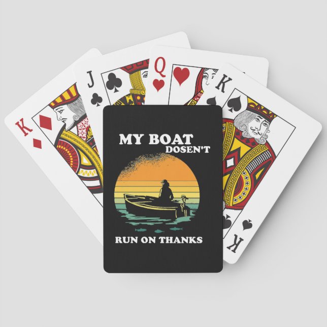 Baraja De Cartas Mi Barco No Funciona Con Gracias (Reverso)