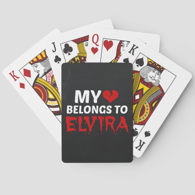 Baraja De Cartas Mi corazón pertenece a Elvira (Reverso)
