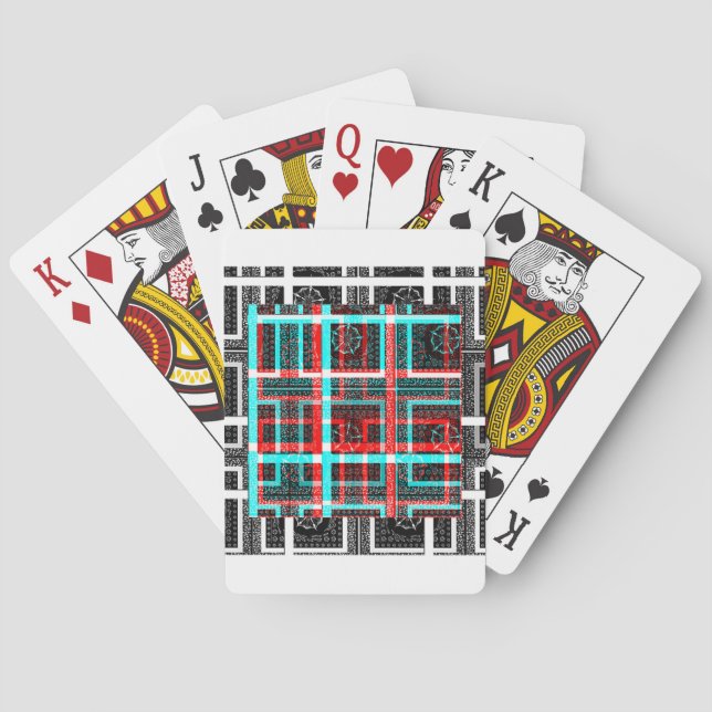 Baraja De Cartas Mi Diseño de Laberinto Cuadrado (Reverso)