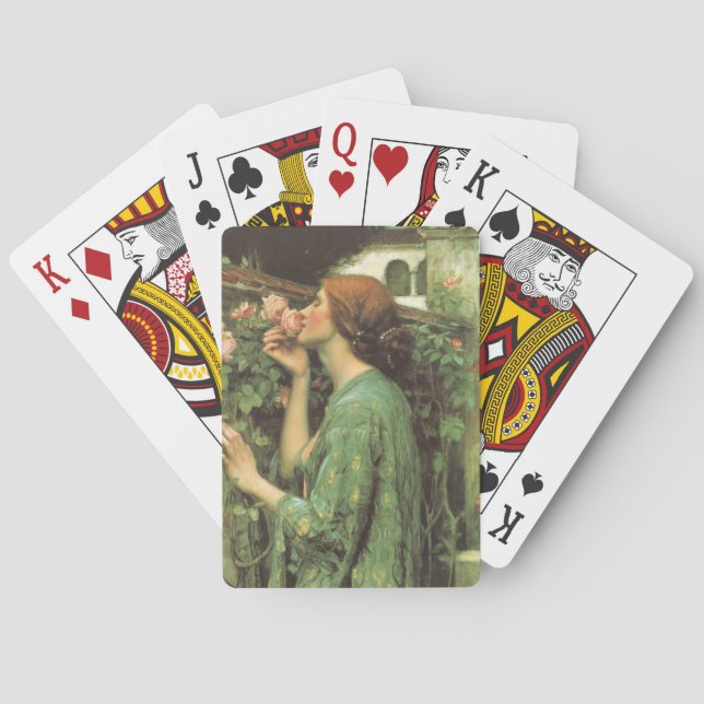 Baraja De Cartas Mi dulce Rosa, o el alma del Rosa por Waterhouse (Reverso)