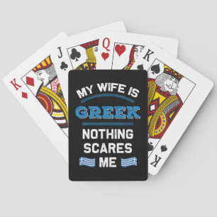 Baraja De Cartas Mi esposa es la república griega griega griega gri