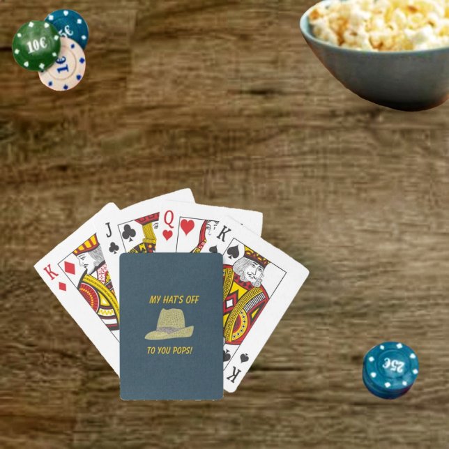Baraja De Cartas Mi Gorra fuera de Fedora (Show appreciation for your Dad, with this deck of Hats Off-Fedora Playing Cards!)