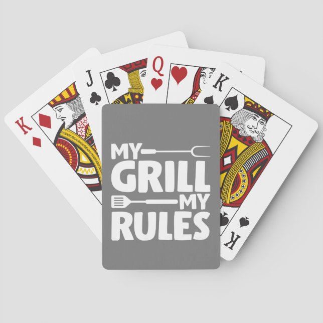 Baraja De Cartas Mi Grill Mis Reglas (Reverso)