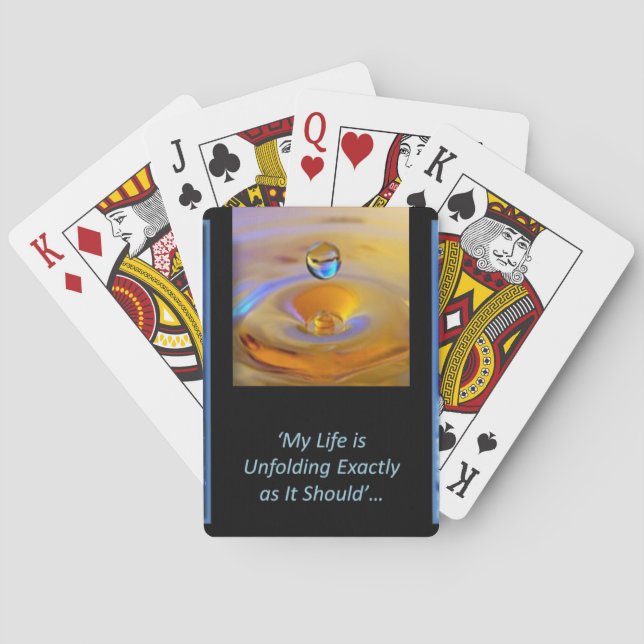 Baraja De Cartas Mi vida --" serie - tarjetas del juego (Reverso)
