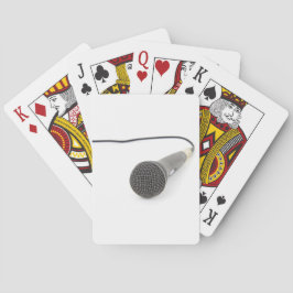 Baraja De Cartas Micrófono del estudio