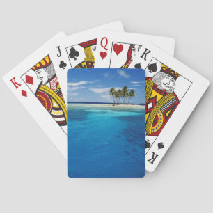 Baraja De Cartas Micronesia, Tonowas, Vista de idílico trópico