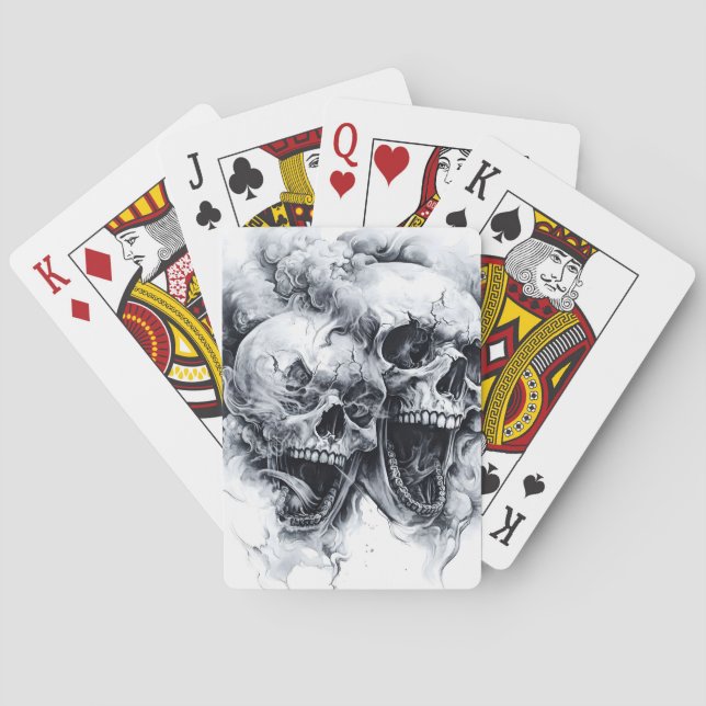 Baraja De Cartas Midnight Phantom Skull (Reverso)
