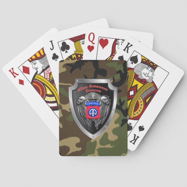 Baraja De Cartas Mighty 82ª División Aérea (Reverso)
