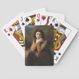 Baraja De Cartas Mignon (Joven dulce francesa) (por Bouguereau)