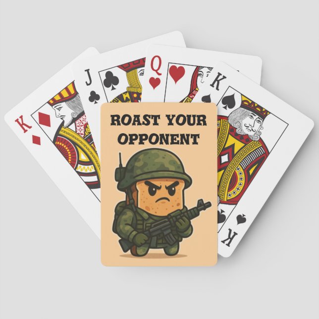 Baraja De Cartas | Millitary Tost | Roast your oponent  (Reverso)