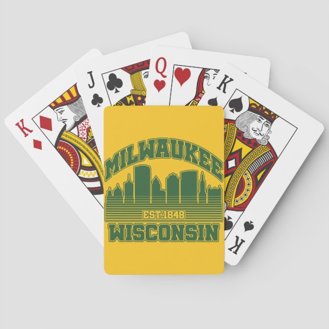 Baraja De Cartas Milwaukee, Wisconsin (Reverso)